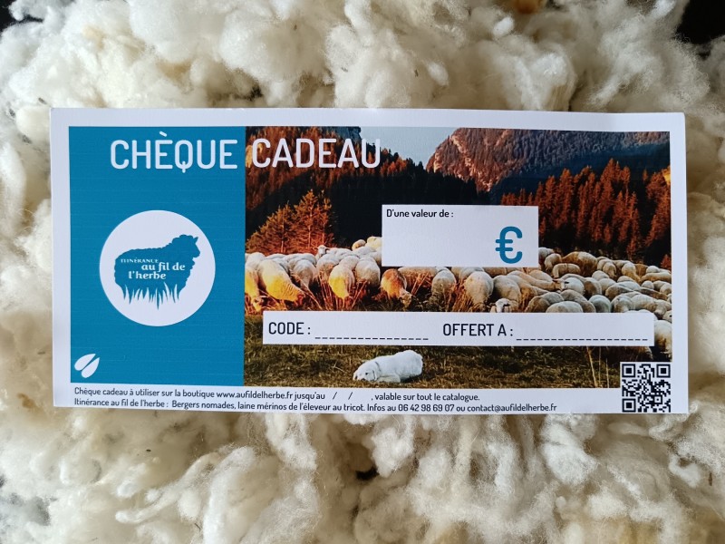 CHEQUE CADEAU //// 20€ - 30 € - 50 €
