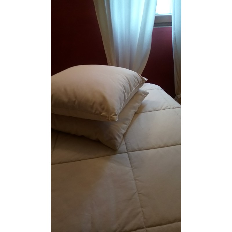 Ensemble Couette 220x240 cm + 2 oreillers - Pure laine et coton biologique