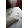 Ensemble Couette( 220x240 ) et Feutre de laine aiguilletée couleur Ecru non traitée (3m2) à utiliser en  sur-matelas
