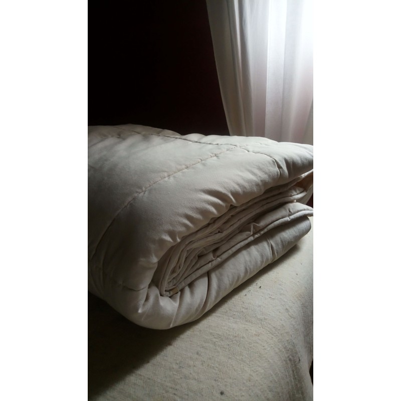 Couette pure laine et tissu coton bio - Disponible en 3 tailles
