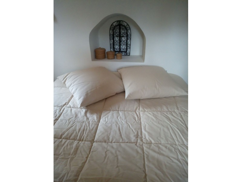 COUETTE PURE LAINE NON TRAITEE et TISSU COTON BIOLOGIQUE (certifié GOTS) - Disponible en 3 tailles