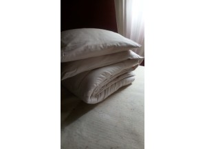 Ensemble Couette 220x240 cm + 2 oreillers - Pure laine et coton biologique