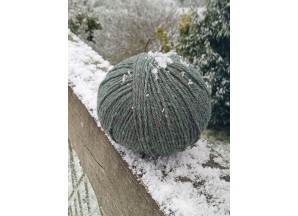 Pelote (50g) de laine 100 % Mérinos - Coloris SAUGE (légèrement chiné)