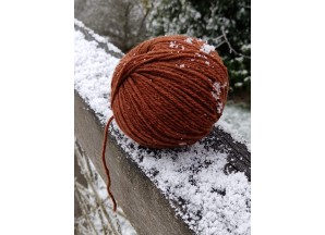 PELOTE ((50g) laine 100% Mérinos - Coloris Châtaigne