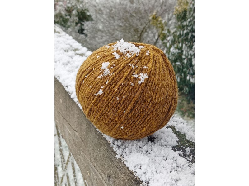 PELOTE ((50g) laine 100% Mérinos - Coloris SIENNE NATURELLE