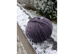 PELOTE ((50g) laine 100% Mérinos - Coloris PRUNE