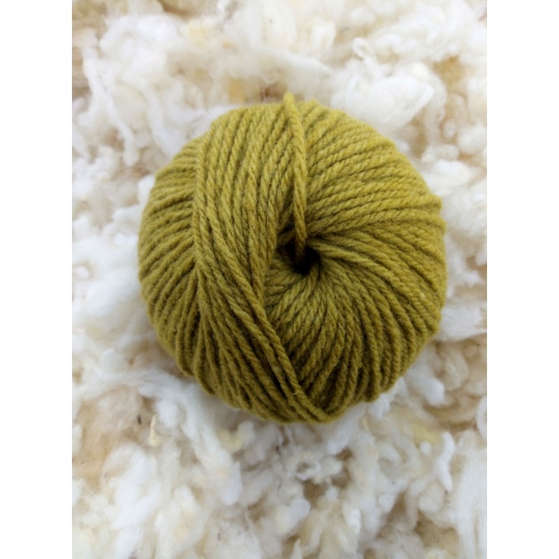 PELOTE (50g) LAINE 100% MERINOS - COLORIS LICHEN