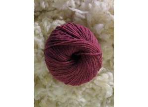 PELOTE (50g) LAINE 100% MERINOS - COLORIS FRAMBOISE