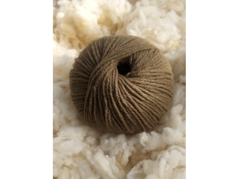 PELOTE (50g) LAINE 100% MERINOS - COLORIS CAPUCCINO