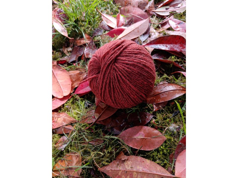 PELOTE ((50g) laine 100% Mérinos - Coloris Terre Cuite