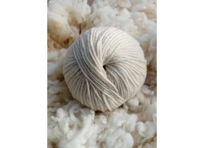 Laine pure Mérinos non teintée (teinte naturelle des toisons) - Ecru, beige, chiné ~~10 pelotes achetées la 11ème offerte