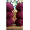 lot pelote coloris Framboise - Pure laine Mérinos