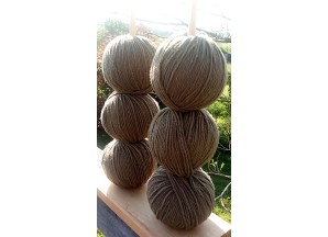 Lot de 6 pelotes (50 g) Coloris Cappuccino - Pure Laine Mérinos